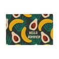 thumbnail image 1 of Placemats Set of 4 / 6, Banana And Avocado Placemats for Dining Table Indoor/Outdoors Heat Resistant Washable Placemats 18" x 12", 1 of 8