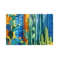 thumbnail image 1 of Placemats Set of 4 / 6, Bright Paper Cactus Scene Placemats for Dining Table Indoor/Outdoors Heat Resistant Washable Placemats 18" x 12", 1 of 8