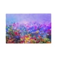thumbnail image 1 of Placemats Set of 4 / 6, Colorful Purple Cosmos Flower Placemats for Dining Table Indoor/Outdoors Heat Resistant Washable Placemats 18" x 12", 1 of 8