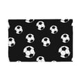 thumbnail image 1 of Placemats Set of 4 / 6, Cute soccer balls black Placemats for Dining Table Indoor/Outdoors Heat Resistant Washable Placemats 18" x 12", 1 of 8