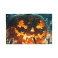 thumbnail image 1 of Placemats Set of 4 / 6, Halloween Ghost Puzzle Pumpkin A Placemats for Dining Table Indoor/Outdoors Heat Resistant Washable Placemats 18" x 12", 1 of 8