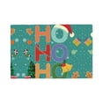 thumbnail image 1 of Placemats Set of 4 / 6, Ho Ho Ho Placemats for Dining Table Indoor/Outdoors Heat Resistant Washable Placemats 18" x 12", 1 of 8