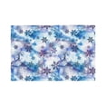 thumbnail image 1 of Placemats Set of 4 / 6, Icy Blue Snowflakes Placemats for Dining Table Indoor/Outdoors Heat Resistant Washable Placemats 18" x 12", 1 of 8