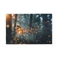 thumbnail image 1 of Placemats Set of 4 / 6, Magical Butterfly In Forest Placemats for Dining Table Indoor/Outdoors Heat Resistant Washable Placemats 18" x 12", 1 of 8
