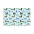 thumbnail image 1 of Placemats Set of 4 / 6, Mallard Duck Of Lotus Flowers Placemats for Dining Table Indoor/Outdoors Heat Resistant Washable Placemats 18" x 12", 1 of 8