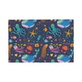 thumbnail image 1 of Placemats Set of 4 / 6, Marine Inhabitants Placemats for Dining Table Indoor/Outdoors Heat Resistant Washable Placemats 18" x 12", 1 of 8