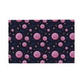 thumbnail image 1 of Placemats Set of 4 / 6, Pink Planets And Stars Placemats for Dining Table Indoor/Outdoors Heat Resistant Washable Placemats 18" x 12", 1 of 8