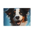 thumbnail image 1 of Placemats Set of 4 / 6, Playful Smile Cute Dog Placemats for Dining Table Indoor/Outdoors Heat Resistant Washable Placemats 18" x 12", 1 of 8
