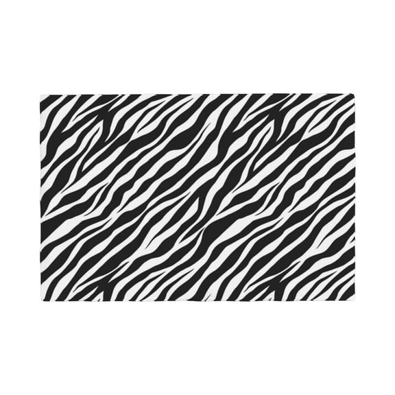 Placemats Set of 4 / 6, Stylish zebra print Placemats for Dining Table Indoor/Outdoors Heat Resistant Washable Placemats 18" x 12"