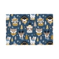thumbnail image 1 of Placemats Set of 4 / 6, Winter Animal Friends Placemats for Dining Table Indoor/Outdoors Heat Resistant Washable Placemats 18" x 12", 1 of 8