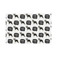 thumbnail image 1 of Placemats Set of 4 / 6, boston terrier dog woof white Placemats for Dining Table Indoor/Outdoors Heat Resistant Washable Placemats 18" x 12", 1 of 8
