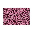 thumbnail image 1 of Placemats Set of 4 / 6, pink cute Leopard print Placemats for Dining Table Indoor/Outdoors Heat Resistant Washable Placemats 18" x 12", 1 of 8