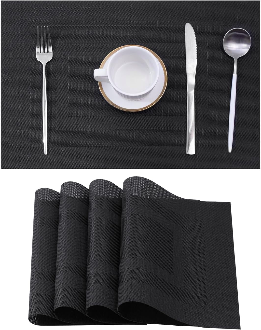 Placemats Set of 4 - Heat Resistant Non-Slip Place mats for Dining ...