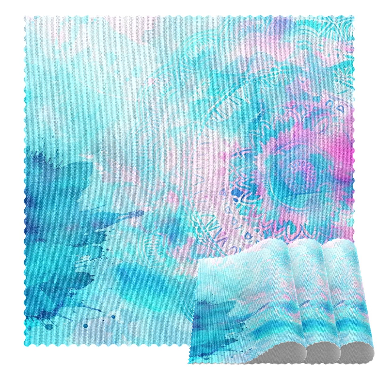 Placemats Set of 4,Non Slip Washable Table Placemats,Watercolor Flower