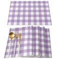 thumbnail image 1 of Placemats Set of 4, Placemats for Dining Table, Place Mats for Kitchen Tabletop, Waterproof Wipeable Dining Table Mats Set, 1 of 9