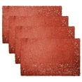 thumbnail image 1 of Placemats Set of 4, Stark 12x18 Inch PVC Placemat for Kitchen Table Dinner, Party Holiday Event, Table Decor - Red, 1 of 2