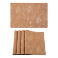 thumbnail image 1 of Placemats Set of 4 Waterproof Placemats for Kitchen Dining Table Decor Heat Resistant  Table Mat Coffee 17.7x11.8inch, 1 of 6