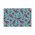 thumbnail image 1 of Placemats Set of 4, lobsters anchor starfish blue Place mats for Dining Table Indoor/Outdoor, Cute Heat Resistant Washable Table Mats(18" x 12"), 1 of 8