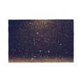 Placemats Set of 6, Gold Black Glitter Place mats for Dining Table