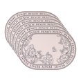 thumbnail image 1 of Placemats Set of 6 Leather Placemats for Kitchen Dining Table Decor Wipeable Floral Table Mat Misty Pink 16.9*11.8inch, 1 of 6