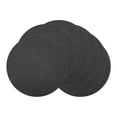 thumbnail image 1 of Placemats Set of 6 Leather Placemats for Kitchen Dining Table Placemats Wipeable Table Mat Black 13x13inch, 1 of 6