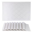 thumbnail image 1 of Placemats Set of 6 Plastic Placemats for Dining Table Decor Washable Kitchen Table Mat with Fish Scale Pattern Silver 17.7*11.8inch, 1 of 6