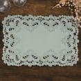 thumbnail image 1 of Placemats Set of 6 for Dining Table, Gray Table Linen, 14x20 inches Rectangle - The Creola Collection - Home Decor, 1 of 8