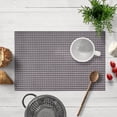 thumbnail image 1 of Decozen Placemats Set of 8 for Dining Table Placemats, Rectangular PVC Vinyl, 18"x12" - Black Brown, 1 of 6