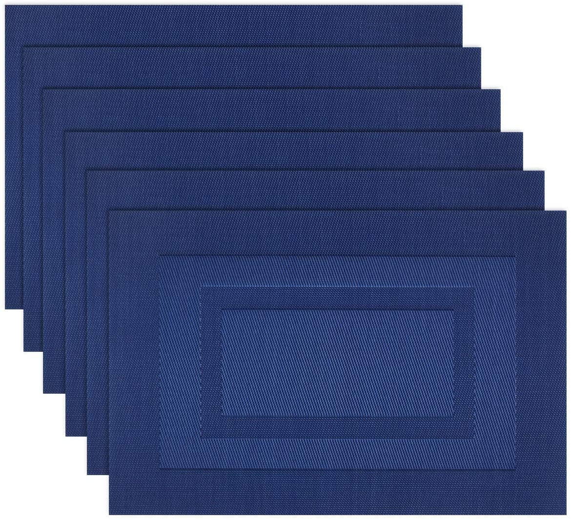 Placemats,Washable Woven Vinyl Placemats for Dining Table,Easy to Clean