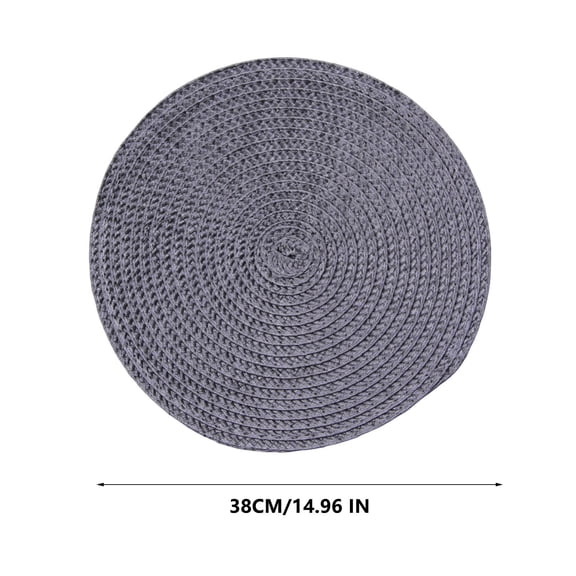 Placemats Woven Table Mat Place Mat Household and Oil-Proof Pad Heat Insulation Pad