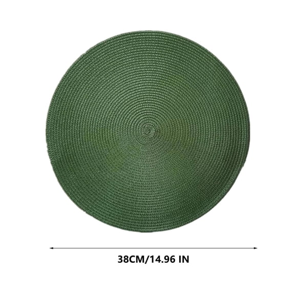 Placemats Woven Table Mat Place Mat Household and Oil-Proof Pad Heat Insulation Pad