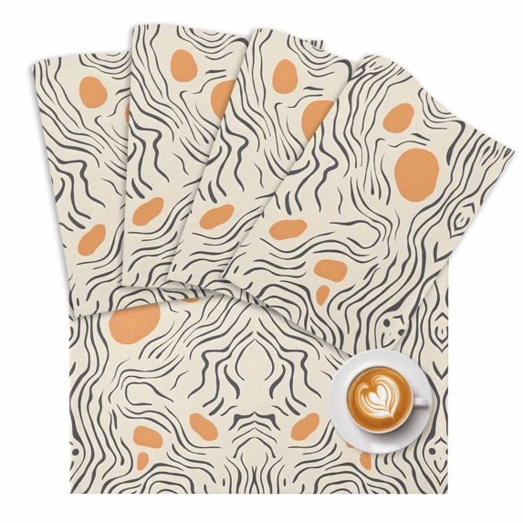 Placemats for Dining Table Set of 4, Cotton Linen Cloth for Square/Rectangle/Round Table Mat Placemat, Kitchen Dinner Holiday Décor