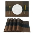 thumbnail image 1 of Placemats for Dining Table Washable PVC Table Mats Woven Vinyl Placemats Kitchen Decor,Sets of 4, 1 of 8