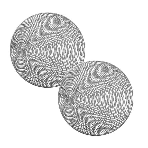 Placement Mats For Dining Ta Round Shape Vinyl Placemats Pretty Elegant Easy To Clean Table Mats For Dinner Party Decoration