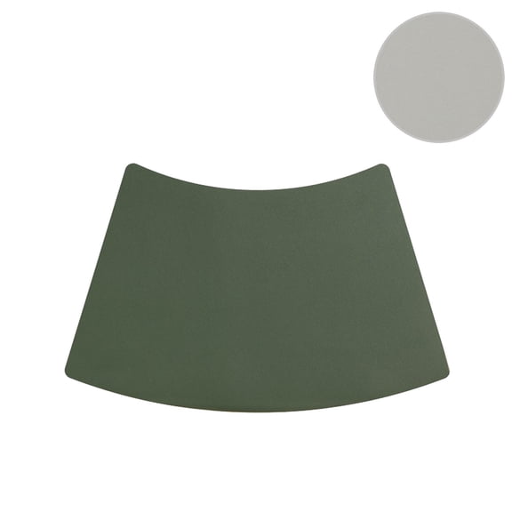 Placement Mats for Dining Table Leather Waterproofing and Oilproof 30x40cm Round Dining Tables Fan-Shaped Insulating Pads