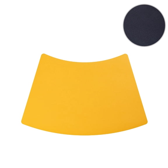 Placement Mats for Dining Table Leather Waterproofing and Oilproof 30x40cm Round Dining Tables Fan-Shaped Insulating Pads