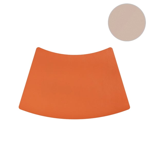 Placement Mats for Dining Table Leather Waterproofing and Oilproof 30x40cm Round Dining Tables Fan-Shaped Insulating Pads