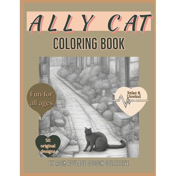 Places to Go Ally Cat: Coloring Book, (Paperback)