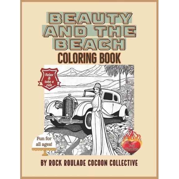 Places to Go Beauty and the Beach: Coloring Book, (Paperback)