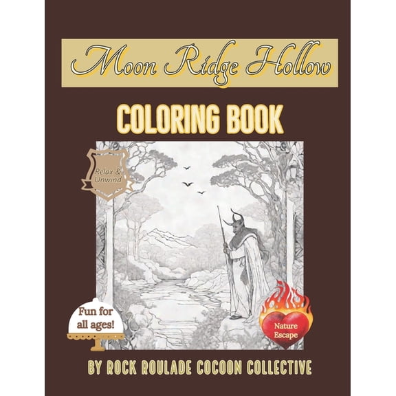 Places to Go Moon Ridge Hollow: Coloring Book, (Paperback)