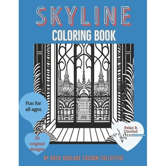 Places to Go Skyline: coloring book, (Paperback)