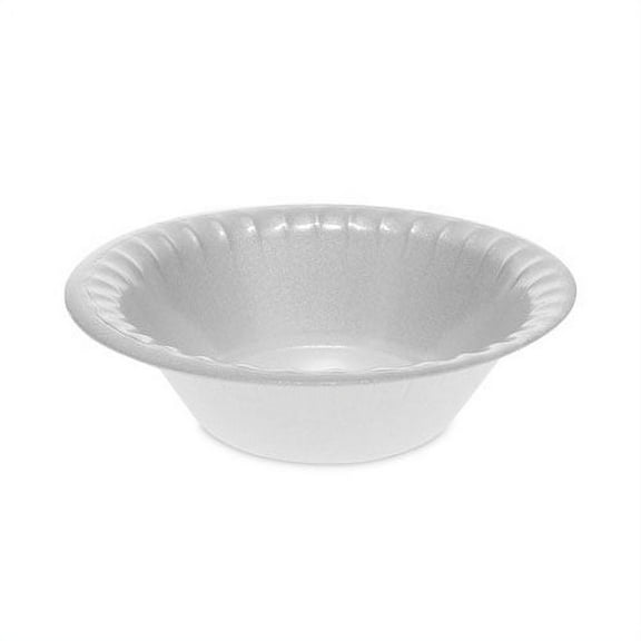 Placesetter Deluxe Laminated Foam Dinnerware, Bowl, 12 oz, 6" dia, White, 1,000/Carton | Bundle of 10 Cartons