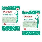 Plackers Dental Floss Freshens Breathe & Clean Feel Mint, 90 Ct, 2-Pack