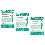 Plackers Dental Floss Freshens Breathe & Clean Feel Mint, 90 Ct, 3-Pack