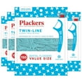 thumbnail image 1 of Plackers Dental Floss Picks Cool Mint Twin-Line, 150 Ct - 4 pack, 1 of 3