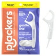 thumbnail image 1 of Plackers Gentle Line Floss Picks, Fresh Mint Flavor, Fold-Out FlipPick, 75 Count, 1 of 7