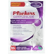 Dental Floss Plackers Gentleslide Dental Floss 35 Count Mint Blast