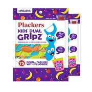 Plackers Kids Dental Floss Picks, 75 Count - 2 pack