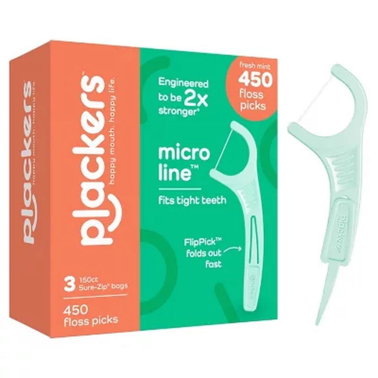 Plackers Micro Line Dental Floss Picks - Thumbnail 2