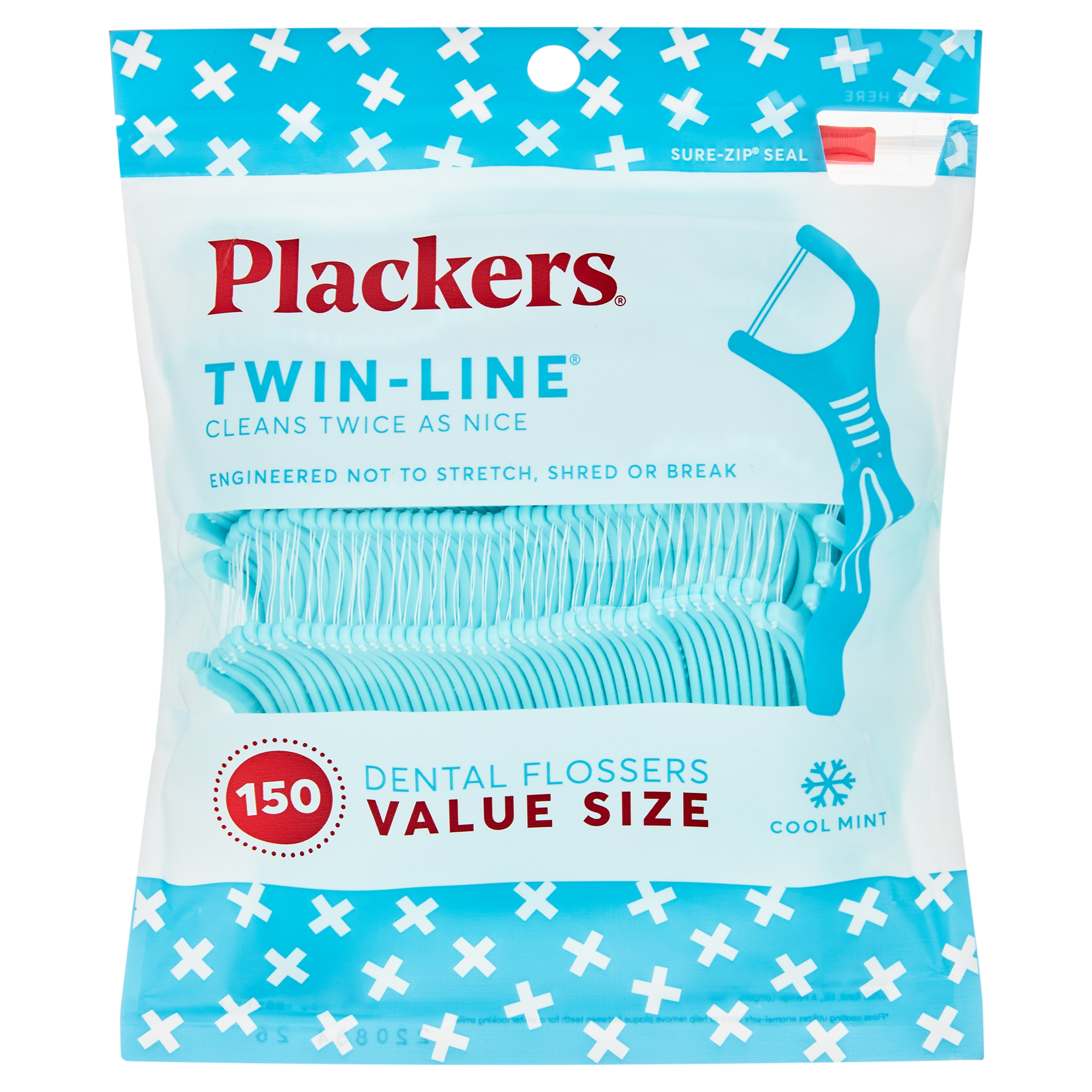 Plackers Twin Line Dental Floss Picks, DualLine Tuffloss, Easy Storage
